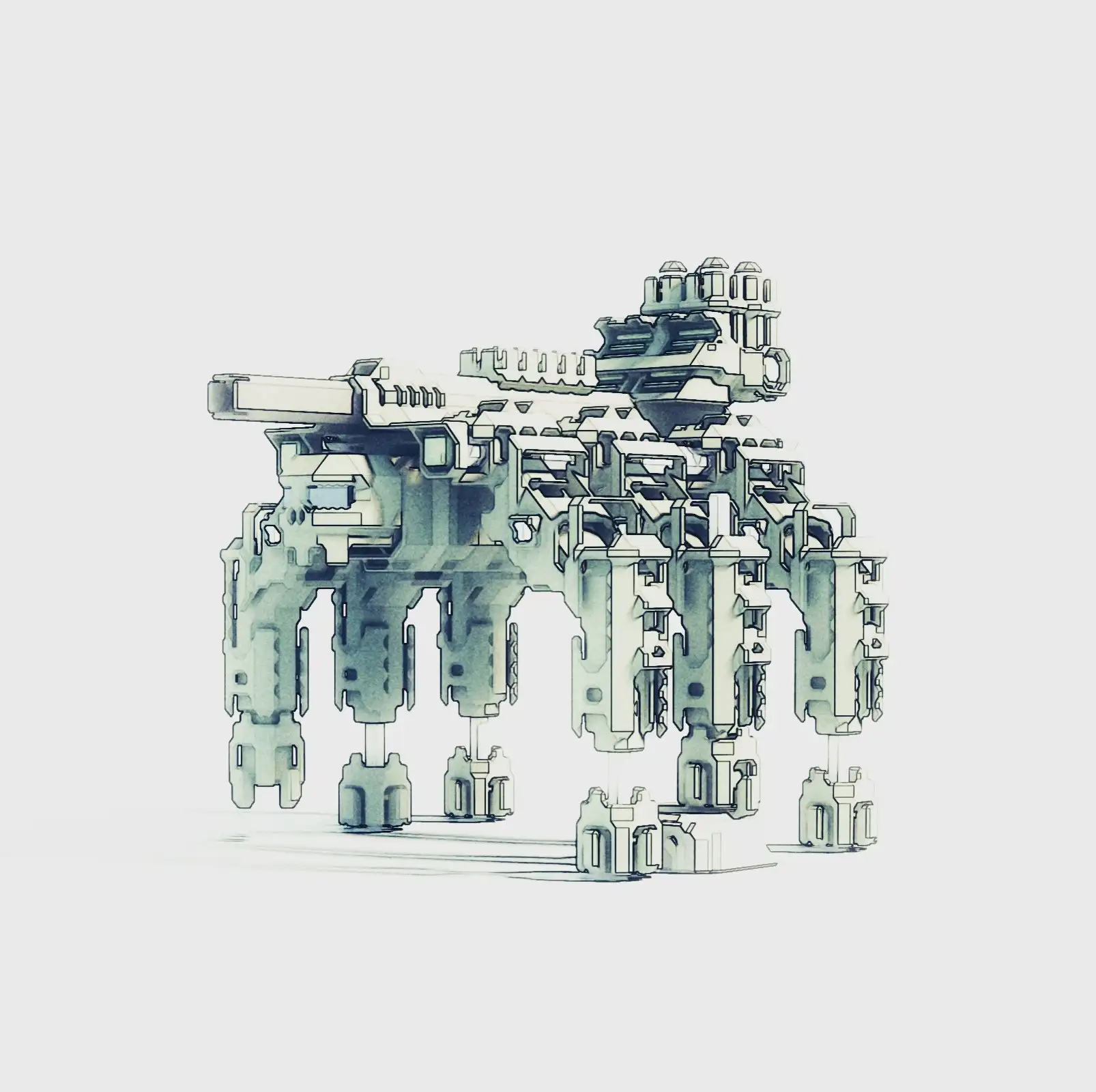 Filter-generated outline + some grunge textures Filter-generated outline + some grunge textures