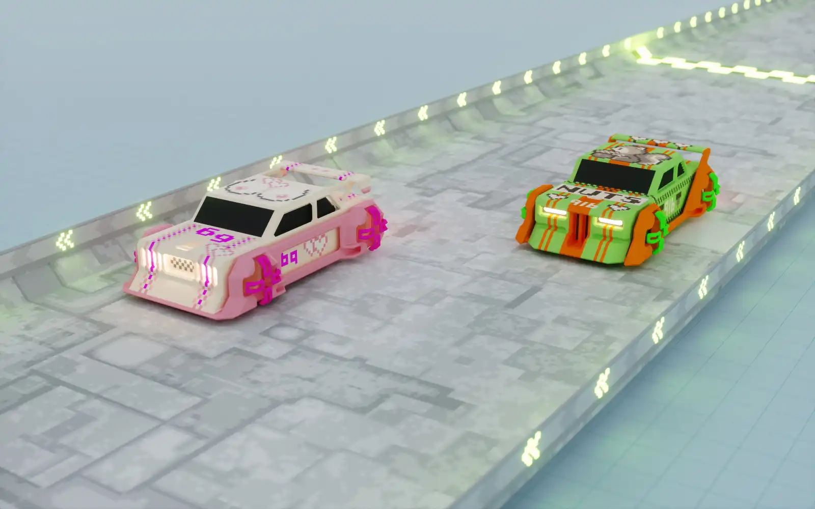 Marching Cubes render mode in MagicaVoxel Marching Cubes render mode in MagicaVoxel