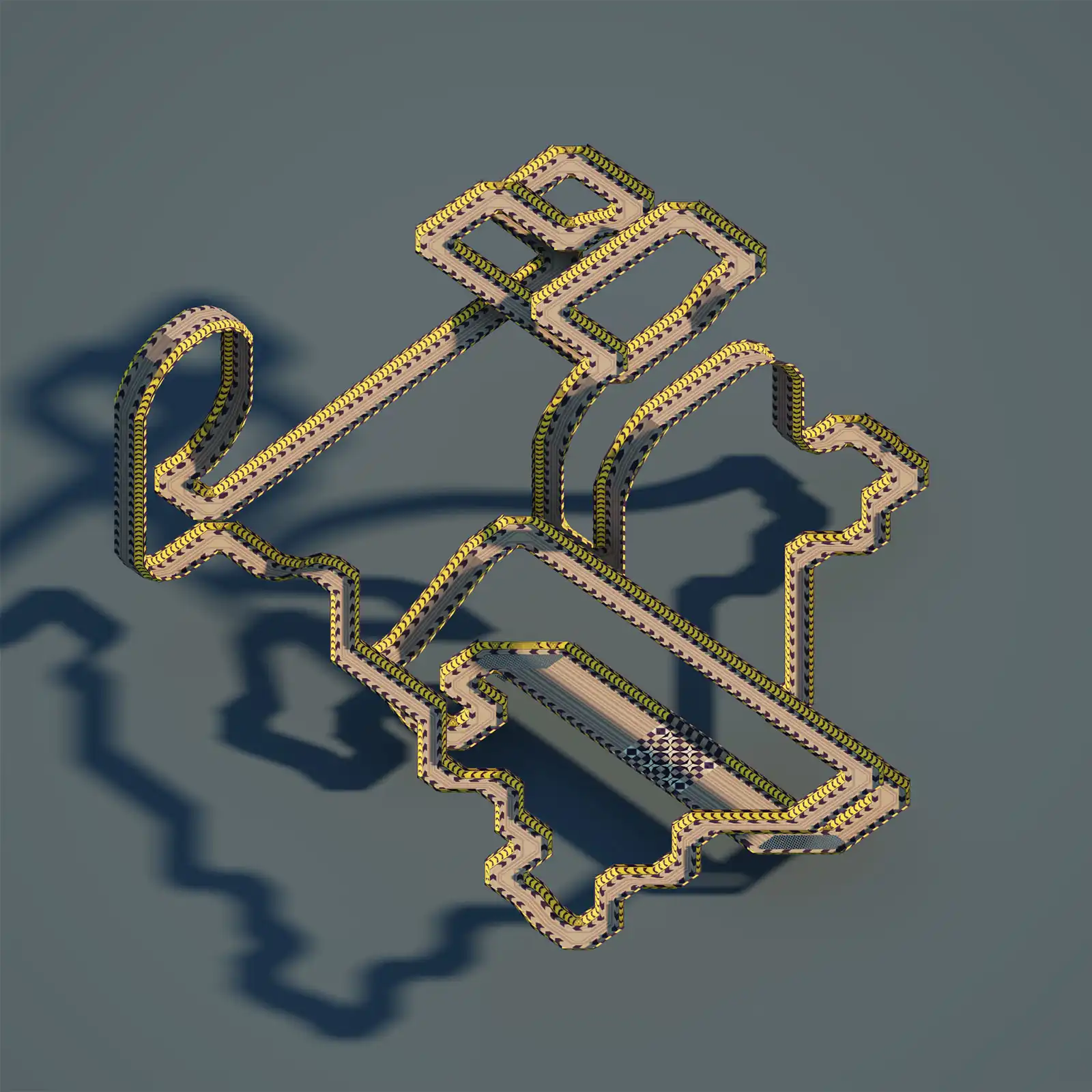 Downscaling of track textures and race track design